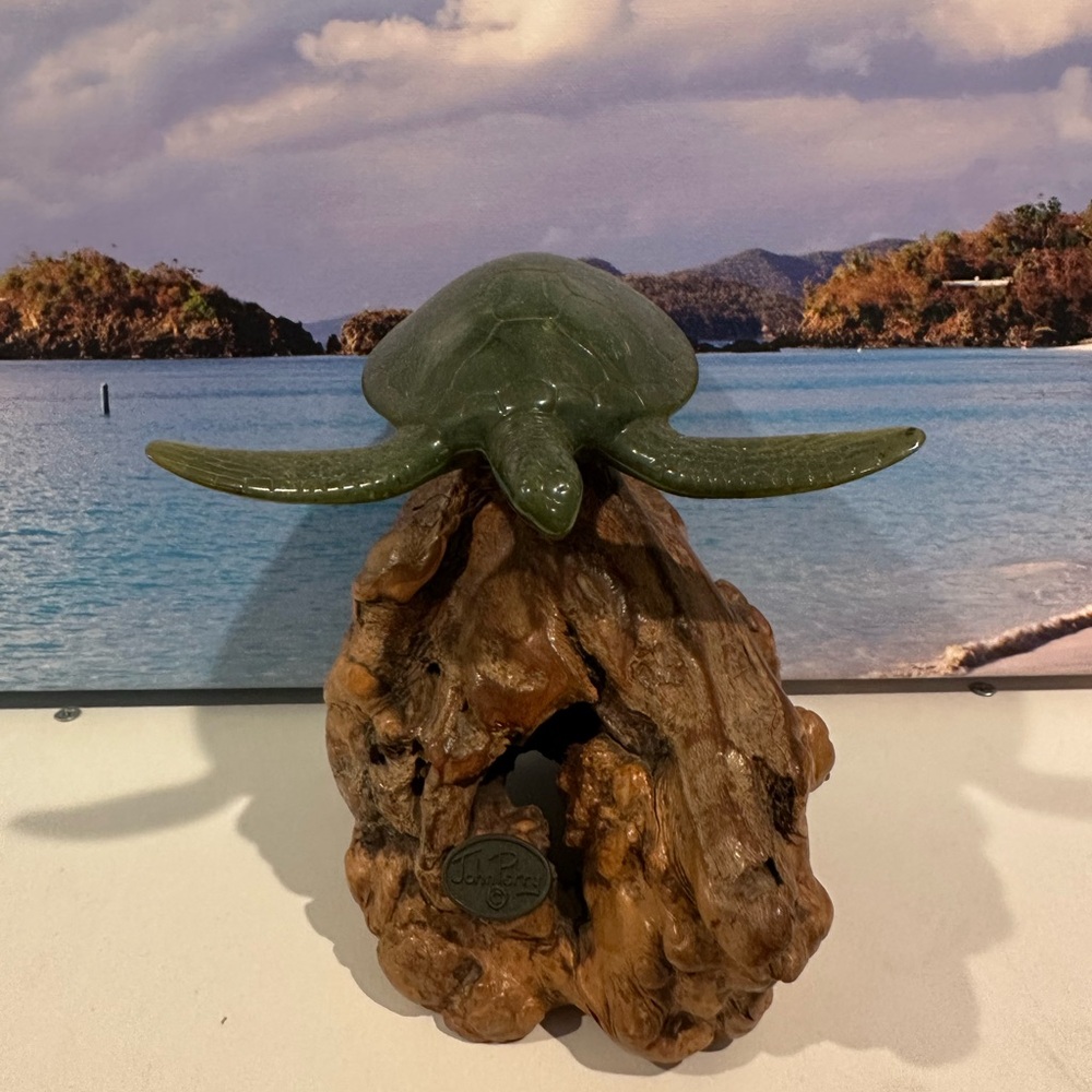 John Perry Sculpture Green Sea Turtle Sculpture
